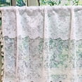 thumbnail image 2 of Nvzi white Short Curtain Rod Pocket, 175*45cm - 1 slice, Elegant Lace Fabric for & Valances, Ideal for Kitchen Window, Dining Room, Cafe Decor, 2 of 4