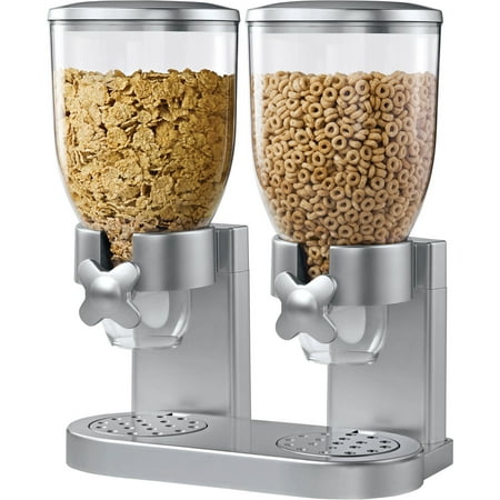 Zevro Original Indispensable Dual 17.5 oz Dispenser, Silver/Chrome