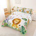 thumbnail image 2 of Manfei Lovely Elephant Queen Comforter Set,Cute Giraffe Comforter Sets Queen,Green,Polkadot Reversible,3-Piece,1 Comforter and 2 Pillowcases, 2 of 7