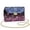 Cherry Blossoms, variant on Coral Print Women Leather Crossbody Bag Exquisite Craftsmanship Leather Quilted Shoulder Bag with Chain Strap Practical Functional for Daily Use and Travel