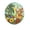 C, variant on Vibrant Acrylic Suncatcher Window Hanging Art, 7.5 Inch Round Faux Stained Glass Decor for Home Office, Nature Inspired Beach Bear & Floral Sun Catcher Ornament with Hanging Chain