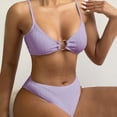 thumbnail image 6 of Afdoent Women's Bikini Sets Womens Swimwear Summer Two Piece Swimsuit Adjustable Strap Beach Bikini 2026 Retro Swimsuit, 6 of 7