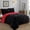Black/Burgundy, variant on Lightweight Reversible 3-Piece Comforter Set All Seasons, Down Alternative Comforter with 2 Pillow Shams Full/Queen,Pink/Gray