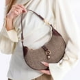 thumbnail image 7 of MKF Collection Mire Shoulder Women's Bag , Weave Vegan Leather Half Moon Top Handle Handbag by Mia K - Grey, 7 of 7