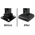 thumbnail image 5 of 2" Post Flange Cover - Black Post Base Cover Skirt - Single Piece Aluminum Fence Post Cover - Deck & Porch Post Wrap - Outdoor Finishing Kit, 5 of 5