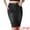 Black, variant on Unique Bargains Women's Denim High Waist Raw Hem Pockets Pencil Skirt S Blue