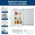 thumbnail image 7 of Studyset 3.0 Cu.Ft Upright Freezer with Reversible Door - Compact Single Door Freezer for Apartments/Dorms/Office/Garage, Ultra-Quiet, Space-Saving Design, White, 7 of 7