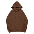 thumbnail image 5 of MLQIDK Cute Solid Color Hoodie for Girls Kids 10-12 Years Hoodie Long Sleeve Solid Color Cute Sweatshirts Pullover Girls Clothes 140(9-10 Years), 5 of 5
