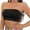 Black A, variant on Women's Front Closure Strapless Tube Top - Scalloped Edge Push Up Bandeau with Molded Cups, Invisible Underwear for Summer Daily Use