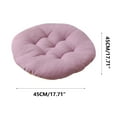 thumbnail image 2 of Under $5 Chair Cushions Solid Chair Pad Super Soft Thick Washable Round Seat Cushion Chair Cushions Seat Cushions Chair Pads for Kitchen Dining Room Purple, 45cm, 2 of 6
