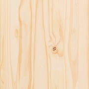 Linon Troyin Rustic Backless Corner Nook with Storage in Solid Unfinished Pine