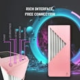 thumbnail image 2 of ABYS Pinnacle Prebuilt Gaming PC (Intel Quad-Cord CPU Up to 3.6GHz, 16GB RAM, AMD RX 580 8GB GDDR Graphics Card, 512GB SSD,RGB, Windows 10 Gamer Desktop Computer) - Pink, 2 of 4