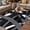 Black, variant on Red Black Geometric Outdoor Rug for Patio/Deck/Porch, Non-Slip Large Area Rug 5 x 8 Ft, Modern Art Abstract Grey Line Indoor Outdoor Rugs Washable Area Rugs, Reversible Camping Rug Carpet Runner
