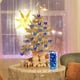 thumbnail image 2 of Juego de 24 bolas colgantes navideñas con purpurina de 3 cm. Adornos navideños irrompibles. Adornos brillantes para árbol de Navidad con bombillas rojas y verdes brillantes., 2 of 6