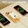 thumbnail image 3 of Magnetic Portable Charger, Ultra-Light 10000mAh 22.5W Power Bank, USB-C In & Out Fast Charging, Wireless Powerbank Compatible with iPhone 17/16/15/14 Samsung S22/S21 iPad etc (Cream White), 3 of 11