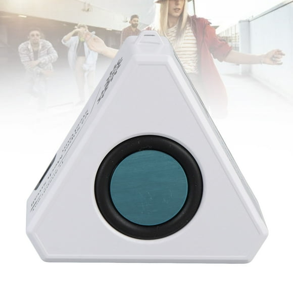 Portable Speakers, Loud Stereo Sound Mini Speaker with Colorful LED Lights, 400mAh Rechargeable Travel Speaker with Lanyard for Home Party Outdoor Gift