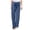 Blue, variant on Women's Plus Size Cotton Linen Pants Moisture Wicking Pants Wide Leg Trousers Solid Color Beige L