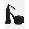 thumbnail image 6 of Lucky Me Block Platform Sandal With Metal Chain, 6 of 9