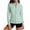 *1-Mint Green, variant on VBVC Women's UPF 50 Full Zip Sun Protection Hoodie,Lightweight Quick Dry Athletic Jacket For Women,Ladies Hiking Camping Outdoor Shirt with Watch Hole,White,S-2XL