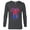 Charcoal Heather, variant on Marvel Spider-Man: Across the Spider-Verse 2099 Symbol Icon - Long Sleeve T-Shirt for Men - Customized-Black