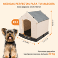 thumbnail image 3 of Casa Mascota Berlín 73.6x66.5x69.5cm gris, 3 of 7