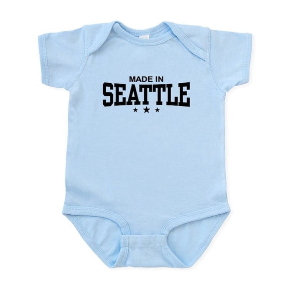CafePress - Made In Seattle Infant Bodysuit - Baby Light Bodysuit, Size Newborn - 24 Months