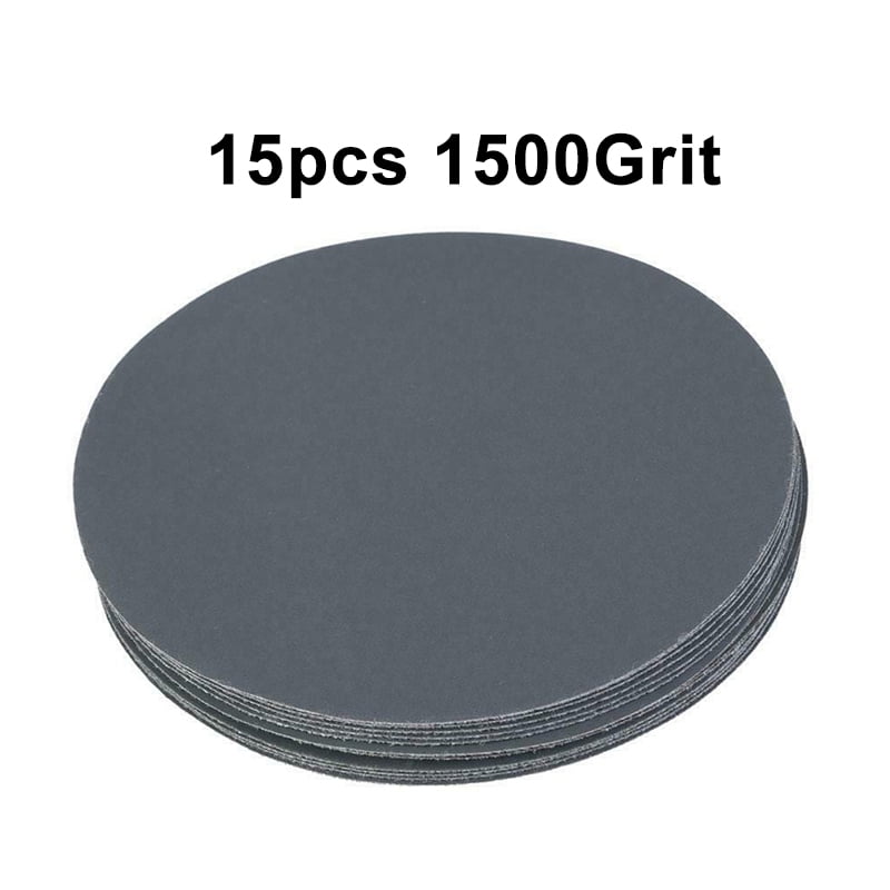 15PCS 5in Round Sandpaper 400 1500 5000 10000 Grit Sand Polishing