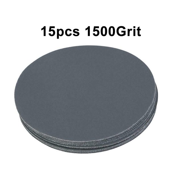 15PCS 5in Round Sandpaper 400 1500 5000 10000 Grit Sand Polishing