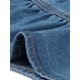 thumbnail image 5 of Chaquetas de mezclilla para mujer INSPIRE CHIC, con botones, dobladillo peplum, mangas largas, chaquetas de mezclilla cortas, azul mezclilla, talla M, 5 of 6