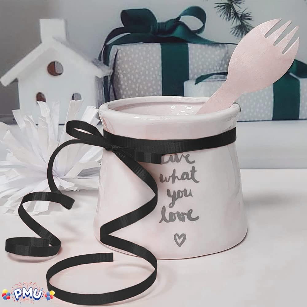 PMU 3000 Yards x 3/16in Black Crimped Curling Ribbon String for Gift Wrapping Ribbon Balloon String Birthday Celebration Party Presents Decor, Festival Art Craft Accessories (6-500 Yard Rolls)