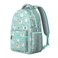 thumbnail image 2 of Artistic Pig School Backpack for Student Watercolor Farm Animal Cute Pig Cartoon Print Abstract Floral Pattern Aesthetic Bookbag for Student, 2 of 6