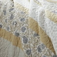 thumbnail image 4 of 6 Piece Cotton Percale Quilt Set with Throw Pillows Yellow King/Cal King - Reversible Farmhouse Style, Oeko-Tex Certified, Includes Shams, 4 of 13