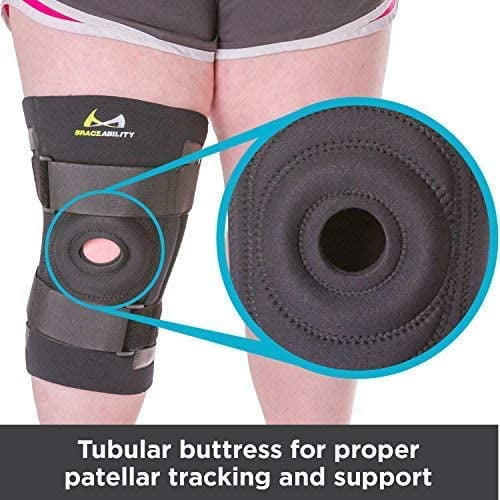 Knee Brace for Large Legs and Bigger People with Wide Thighs  Kneecap  Protection Pad Treats Patellar Tendonitis, Chondromalacia, Patellofemoral  Pain, Instability & Dislocation (XL) 