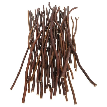 RENACLIPY Natural Wood Branches for Crafting and Home Decoration Coffee Color 40pcs 11.8×0.3×0.3in