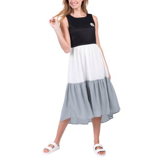 steelers sequin dress Women's Gameday Couture White/Black Pittsburgh Steelers Bling It Full Sequin  Jersey Dress