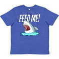 thumbnail image 3 of Inktastic Feed Me with Shark Head Youth T-Shirt, 3 of 5