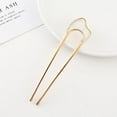 thumbnail image 6 of French Hair Pins, U-shaped Hair Pins for Women for French Twist Hair, 2/3PCS Metal Decorative Hair Pin Prestige Twists, Buns and Updos with No Hair Damage(Gold + Black), 6 of 9