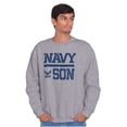 thumbnail image 3 of US Navy Son Military Anchor Logo Men Big & Tall Sweatshirt Brisco Brands 2X, 3 of 5
