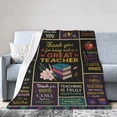 thumbnail image 3 of Teacher Gifts, Gifts for Teachers, Thank You Teacher Gifts Blanket , Teacher Appreciation Gifts, Teacher Gifts for Teacher's Day Birthday Graduation, Teacher Valentine 60x50, 3 of 6