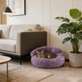thumbnail image 4 of Mupvlun 2026 Upgraded Cat Beds for Indoor Cats, Portable Bed Durable Covered Cat Bed For Indoor Use, Soft Puppy Bed For Owners (M, 19.69''x19.69'x9.06'') Purple-2, 4 of 5