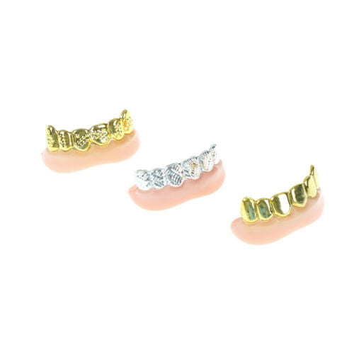 Details about   1pc Bling Grill Grillz Fake Teeth Bulk Halloween Birthday Party Gold Silve.J 