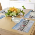 thumbnail image 4 of Ambesonne Detroit Place Mats Set of 4, Cityscape Skyscrapers, Standard Size, Multicolor, 4 of 6
