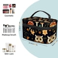 thumbnail image 2 of ERJLKXP Owl Forest Mushroom Makeup Bags Travel Cosmetic Bag Case, Large Capacity Organizer and Storage, Portable Pouch Toiletry bag for Women & Girls, 2 of 7