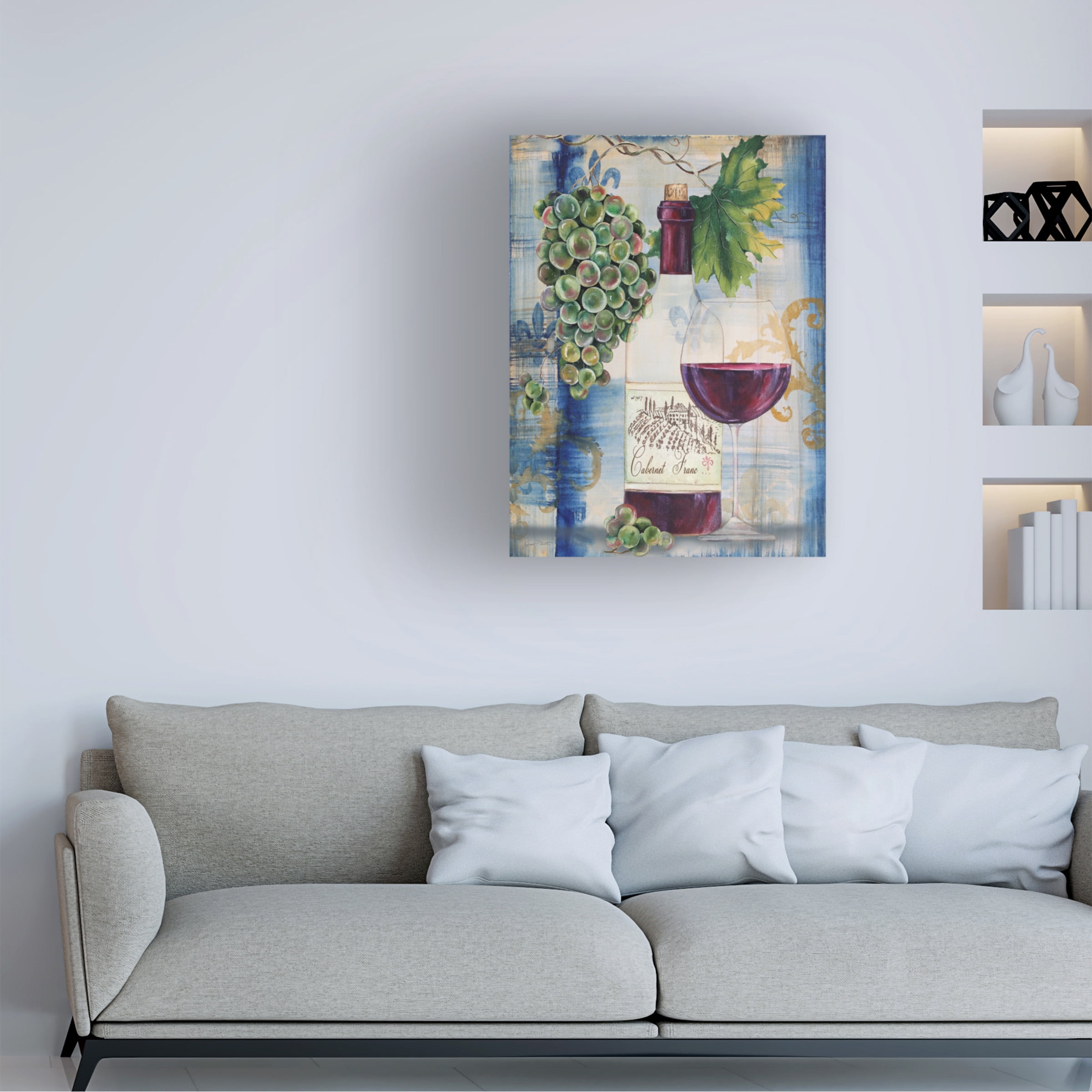 Trademark Fine Art 'Red Wine 3' Canvas Art by Jean Plout