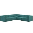 thumbnail image 1 of Modern Contemporary Urban Design Living Room Lounge Club Lobby Sectional Sofa Set, Fabric, Aqua Blue, 1 of 6