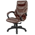 thumbnail image 3 of Nicer Furniture 27.5 in Executive Chair with Lumbar Support & Adjustable Height, 250 lb. Capacity, Chocolate Brown, 3 of 3