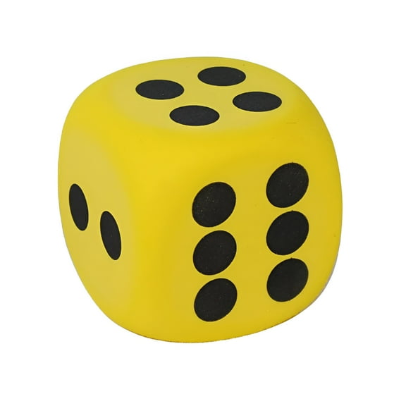 BESTSKY Large Foam Dice Color Foam Dice 3.15 Inches Big Dice for Building Educational Math Teaching Pastime Party 6 Foam Dice Anxiety Dice for Stress Relief
