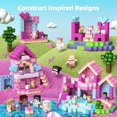 thumbnail image 2 of Bloques de construcción magnéticos GoBidex Princess, 100 unidades, para niñas mayores de 3 años, 2 of 7