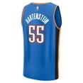thumbnail image 3 of Youth Fanatics Isaiah Hartenstein Blue Oklahoma City Thunder 2025 NBA Finals Champions Fast Break Replica Player Jersey, 3 of 3