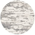 thumbnail image 2 of SAFAVIEH Abstract Seachlann Abstract Wool Area Rug, Charcoal/Ivory, 4' x 4' Round, 2 of 10